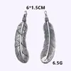 Retención de color de plata antigua verdadera no se desvanece es diferente de colgante de pluma de turquesa de plata antigua ordinaria colgante vintage