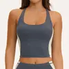 Chaleco deportivo exclusivo transfronterizo con diseño de espalda cruzada, chaleco de yoga con bloques de color, top de fitness para correr al aire libre 2567
