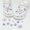 Encantos lindos de dibujos animados para zapatos con varios agujeros, decoraciones versátiles de resina para zapatos, mariposa, burbuja, flor, animales, charms decorativos al por mayor