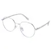2026 Nuevo Modelo Gafas para Adultos Retro Marco de Metal Luz Azul Anti-Marco Irregular Poligonal para Miopía 8778
