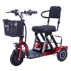 Scooter Eléctrico Plegable Portátil Personalizado para Personas Mayores, Ligero, para Comercio Exterior Transfronterizo, Triciclo de Litio para Ocio al Aire Libre