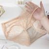 Ropa interior femenina popular, con encaje francés sin costuras, elástico, con tiras finas, con encaje hueco, ropa interior grande y cómoda para mujer