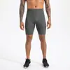 Calça Legging de Corrida de Alta Elasticidade e Secagem Rápida Dongguan Preto Base Esportiva de Yoga Shorts de Compressão Masculino Shorts Fitness de Cinco Pontos