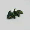 Pequeño Dragón Volador Impreso en 3D con Articulaciones Móviles, Ojos Simulados, Lindo Colgante de Dragón Volador, Regalo de Navidad, Halloween