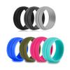 Anel de Silicone Europeu e Americano 8,5 mm Masculino Slot Duplo Esportivo Grupo de 7 Cores Acessórios de Anel anéis de silicone