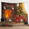Tapiz decorativo navideño nórdico para el hogar, comercio exterior, alquiler de salas de estar, renovación de habitaciones, tela colgante.