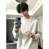 Comercio Exterior Hombres Otoño/Invierno Cuello Alto Camiseta Base Manga Larga Espesada Holgada Cálida Cuello Redondo Ropa Interior Superior Manga Larga Hombres