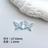 Colgante de Mariposa con Goteo de Aceite de Aleación Casual Colgante Materiales para Pulsera DIY Collar Pendientes Pendientes y Otros Accesorios de Joyería