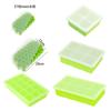 Molde de Silicona de Grado Alimenticio para Bandeja de Hielo Casero Cubitos de Hielo Película Hogar Refrigerador Molde para Hacer Hielo Fácil de Desmoldar Bandeja de Hielo de 15 Celdas