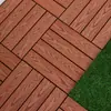 Suelo de composite de madera y plástico terraza pequeña jardín segunda generación coextrusión anticorrosión tablero madera-plástico patio exterior auto-instalable suelo madera-plástico exterior