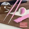 Pinzas de Punta Herramienta para Uñas Cabeza de Silicona Clip Presionable para Pegatinas Diamante Acero Inoxidable Punta Recta Pinzas Especiales Manuales