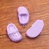 9 Colores 15x31mm Accesorios de Resina para Manualidades Suministros para Muebles Encanto de Chancla con Agujero Colgante de Zapato Bolsas Accesorios para Teléfono