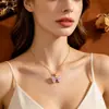 Brincos de Laço Versáteis Roxo-Azul Estilo Europeu para Mulheres, Brincos de Tarraxa de Aço Inoxidável de Alta Qualidade Moda de Luxo Leve