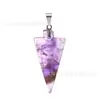 Venta al por mayor de fabricantes Piedra Natural Cristal Ágata Piedra Natural Flecha Joyería DIY Pendientes Collar Accesorios