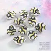 Acessórios de Contas Cerâmicas de Peixes Tropicais Pintados à Mão Desenho Animado Transfronteiriço Pacote de Materiais para Pulseira de Joias DIY Contas Soltas de Peixes do Oceano