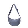 2025 Nova Bolsa de Ombro Estilo Japonês Bolsa Primavera Bolsa Feminina Crossbody Bolsa de Cor Sólida Bolsa de Axila Bolsa Crescente Moda Bolsa de Bolinho