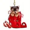 Colgantes Decorativos Planos Acrílicos Transfronterizos, Accesorios para Coche y Decoraciones para Árbol de Navidad, Colgantes Pequeños para Coche