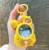 Colgante para Mochila Escolar Nezha Light Dibujo Animado Luminoso Llavero de Gatito Pequeño Regalo Decoración Luz Nocturna Colgante