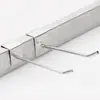 Gancho de tubo cuadrado de 1.5 cm para tarjeta gancho recto de alambre único accesorios para teléfono móvil ranura para tarjeta estante 15 MM venta al por mayor almacenamiento moderno simple