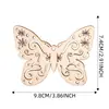 Borboleta de Madeira em Branco Fatias de Madeira Artesanato DIY Borboleta de Madeira Não Acabada Pintura para Crianças Decoração de Casa Fatias de Madeira