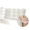 Respaldo Grande de Cabecera Bola de Nieve Pequeña Bolsa Suave de Cabecera Cojín No Lavable Tatami Dormitorio Cojín Nuevo Estilo Crema 2025