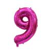 Balão Digital Verde 16 polegadas US Edition Slim Body Decoration Festa de Aniversário Comércio Exterior Balão de Filme de Alumínio Balão Digital por Atacado