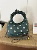 Bolso de Mano Vintage Plegado de Diseño Único para Mujer 2026 Nueva Tendencia de Moda Cadena para Viajes Cotidianos Bolso Tote Pequeño Cruzado