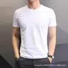 Moletom com capuz de manga curta para homens, top masculino moderno de verão com caimento solto estilo japonês, camisa de meia-manga, roupa tipo camiseta