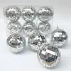 Bola Refletiva 7cm Natal Casamento Janela Prata Decoração Bola Espelhada Disco Bar Ktv Bola Laser