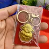 Lingote de Dibujos Animados de Lámina de Oro Imitación para Atraer Riqueza, Colgante del Dios de la Riqueza, Colgante de Cadena para Teléfono Móvil, Llavero, Accesorios de Bolsa para Coche al por Mayor