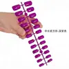 Tiras de Unha Estilo Chinês [24 Peças] Pontas de Unha Cor Sólida Adesivos de Unha Postiça Vestíveis Mais Vendidos Disponíveis em Várias Cores Venda por Atacado