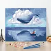 Precio de Fábrica al por Mayor DIY Pintura al Óleo Digital Acrílico Pintado a Mano Color al Óleo Sanación Escenario Nórdico Costero Arte de Pared Decorativo