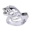 Brinquedos sexuais de metal silicone castidade bloqueio alternativa ligação pênis anel gaiola de pássaro jj masculino equipamento adulto