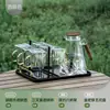 Juego de Vasos de Agua de Vidrio de Borosilicato Alto para Uso Doméstico, Moderno y Sencillo Juego de Tetera y Tazas de Té, Juego Completo de Tazas para Invitados