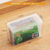Caja de almacenamiento de tarjetas, caja transparente, bolsa para tarjetas, caja para tarjetas de presentación, caja para tarjetas de membresía, caja de almacenamiento de oficina clasificada con tapa, hisopo de algodón de plástico