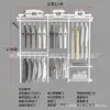 Armario metálico modular 1.1-2.5 m de ancho perchero abierto apartamento pequeño perchas dormitorio columna AA almacenamiento