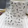 Série Duyuer Adesivos de Unha Populares Estilo Influenciador Realista com Suporte Adesivo para Decoração de Unhas DIY