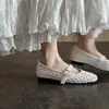 Zapatos Planos Mary Jane Tejidos Huecos para Mujer, Transpirables, Punta Redonda con Hebilla, Versátiles y Cómodos, Nuevo Modelo Mary Jane 2026