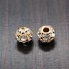 Acessórios de Joias DIY Contas de Furo Grande Cristal Diamante Círculo Vazado Corte Diamante Completo Contas Espaçadoras Pulseira Colar Miçangas Design Original