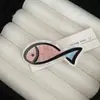 Grampo de Cabelo Estilo Japonês Peixe Fofo Espinha de Peixe Grampo para Franja de Menina Ins Grampo para Cabelo Quebrado Clipe Original Divertido de Estudante