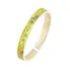 Pulseira de Tornozelo Prata 9999 Estilo Antigo Videira de Flores Douradas Abertura Nova Pulseira de Prata Maciça para Mulheres Moda Nacional para Namorada