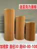 Mesa de Postres Plegable Roja para Bodas Decoraciones Columnas Romanas Soporte de Columna Exhibición de Ventana de Boda Columnas Decorativas de Papel Plegable