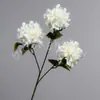 Flor de Simulación Tres Cabezas Flor de Camote Adorno para el Hogar Sala de Estar Ramo Escena de Boda Flor Decorativa Artificial Arte Decorativo Flor Material