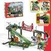 Sartén de Dinosaurio para Niños Carretera Panshan Combinación de Ciudad Coche de Carreras Rompiendo la Gran Aventura Edificio de Estacionamiento Juguete Educativo Niño