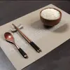 Novo Jogo Americano Estilo Chinês Tapete de Isolamento Térmico Sentido Avançado Mesa de Jantar Tapete para Comida Ocidental Estilo Chinês Doméstico Hotel Restaurante Tapete para Tigela
