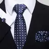 Nova gravata série listra oblíqua azul marinho moda geral masculina para negócios fabricantes de gravatas manuais atacado