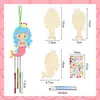 Juego de Carrillón de Viento de Otoño Transfronterizo Manualidades de Madera para Niños Colgantes de Carrillón de Viento de Animales Hechos a Mano para Niñas y Niños