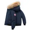 Popular Chaqueta de Plumón Estilo Ganso Moda con Capucha Desmontable Chaqueta de Plumón para Hombres y Mujeres Chaqueta de Moda Casual Ropa de Trabajo Moderna Chaqueta de Plumón