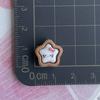 Mini tamaño pequeño Galleta Comida Juego Resina Accesorios Gato Estrella Galleta Funda para Teléfono Pasador Pegamento de Crema Accesorios Material