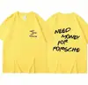 Camiseta de Verano Moda para Hombre y Mujer Algodón Novedad Manga Corta Holgada Transpirable Camiseta Casual Street Wear